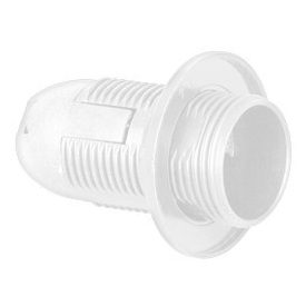   Ultralux Műanyag lámpafoglalat E14, teljes menettel, fehér színű