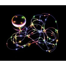   Ultralux LED USB multifunkcionális újratölthető lámpa RGBW füzérrel 10m, 5W, Li-ion 3.7 V DC, IP54