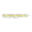 Ultralux Professzionális LED szalag meleg fehér 5m 24V DC 240LED/m 19.2W/m SMD2835 1600lm/m