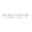 Ultralux Professzionális LED szalag 5m 4200K 24V DC 60 LED/m 9,6 W/m SMD 2835 800lm/m