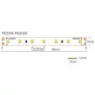 Ultralux Professzionális LED szalag semleges fehér 5m IP20 24V DC 120 70LED/m 7.2W/m SMD2835