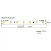  Ultralux Professzionális LED szalag meleg fehér 5m IP20 24V DC 120 70LED/m 7.2W/m SMD2835