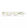   Ultralux Professzionális LED szalag állandó árammal semleges fehér 5m 24V DC 120 14.4W/m 60/m SMD 5050