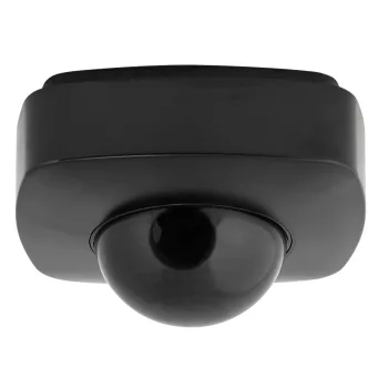   Ultralux Mozgásérzékelő, jelenlétérzékelővel, fekete lencse, 360°, 10m, IP20, fekete