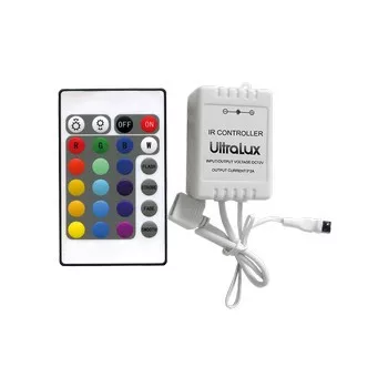 Ultralux RGB vezérlő IR távirányítóval, 72W 6А 12V DC