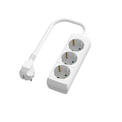 Ultralux hoszabbítókábel, 3-os aljzattal, 3m kábel, kapcsolóval, max: 3680W,