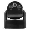 Ultralux  Mozgásérzékelő fekete lencsével, 2XPIR, 180°/360°, 9m, IP65, Fekete