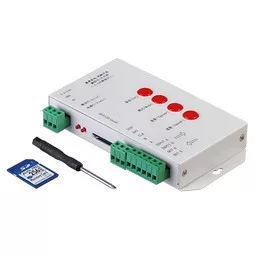 Ultralux Vezérlő digitális LED világításhoz SD-kártya, 1 port, 5-24V DC