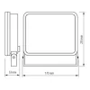 Ultralux LED reflektor, 220V, 50W, 4200K, IP65, fekete