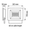 Ultralux LED SLIM reflektor 6000K IP65 220V 100W 220V 100W