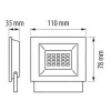 Ultralux LED SLIM reflektor 6000K IP65 220V 220V 10W