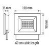 Ultralux LED SLIM reflektor 6000K IP65 220V 20W 220V 20W