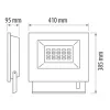   Ultralux LED professzionális reflektor 220V 150W 5000K 5000K IP65