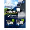   Ultralux LED napelemes, mozgásérzékelős reflektor, 10W, IP65, 5500K, 2000lm, 90°, SMD3030